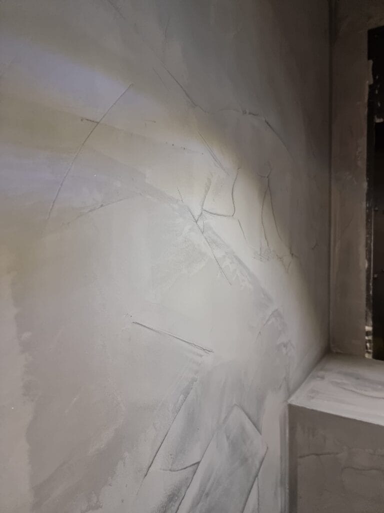 Beton ciré muur